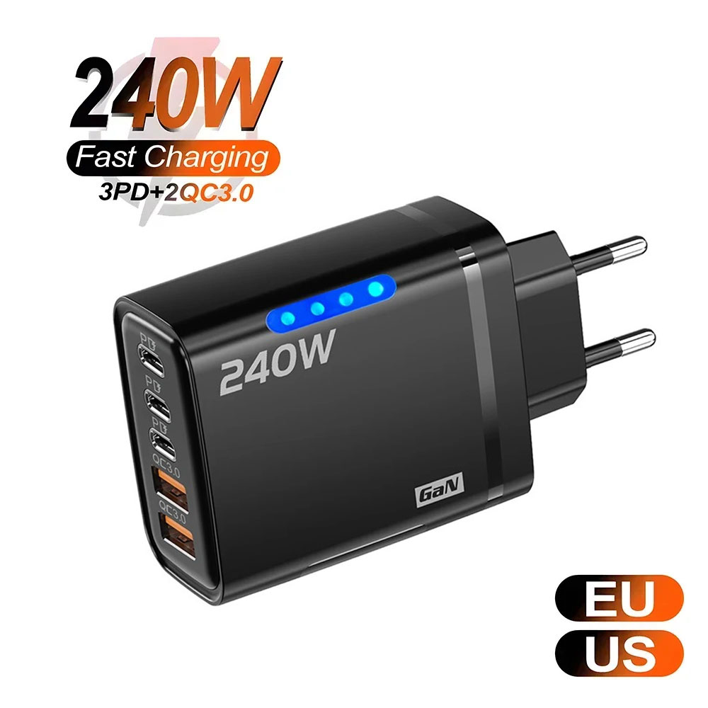 Women Accessories In Uk - Chargeur GaN 5 en 1 240W,