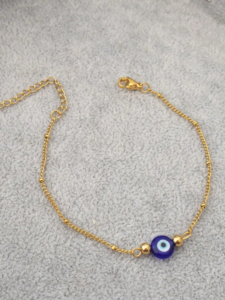 Evil Eye Bracelet - 1pc Bracelet délicat pour femme avec