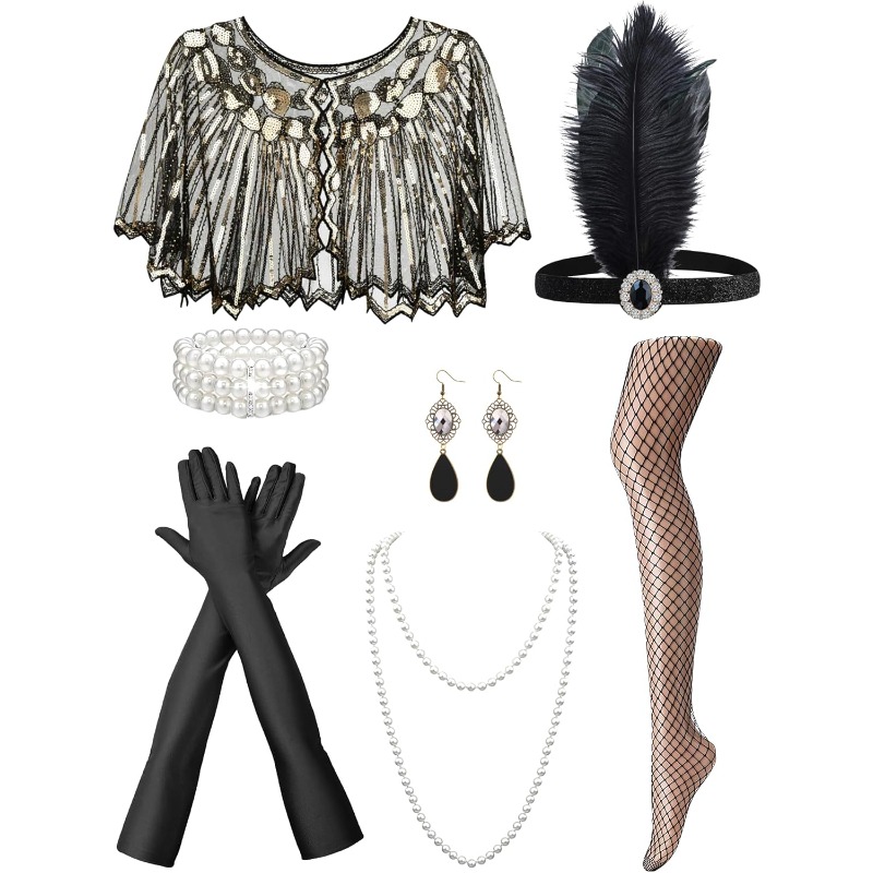 Women'S Vintage Accessories - Ensemble d'accessoires des années 20 pour