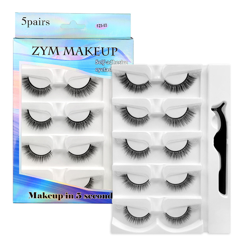 Women Accessories Clearance - 5 paires de faux cils auto-adhésifs