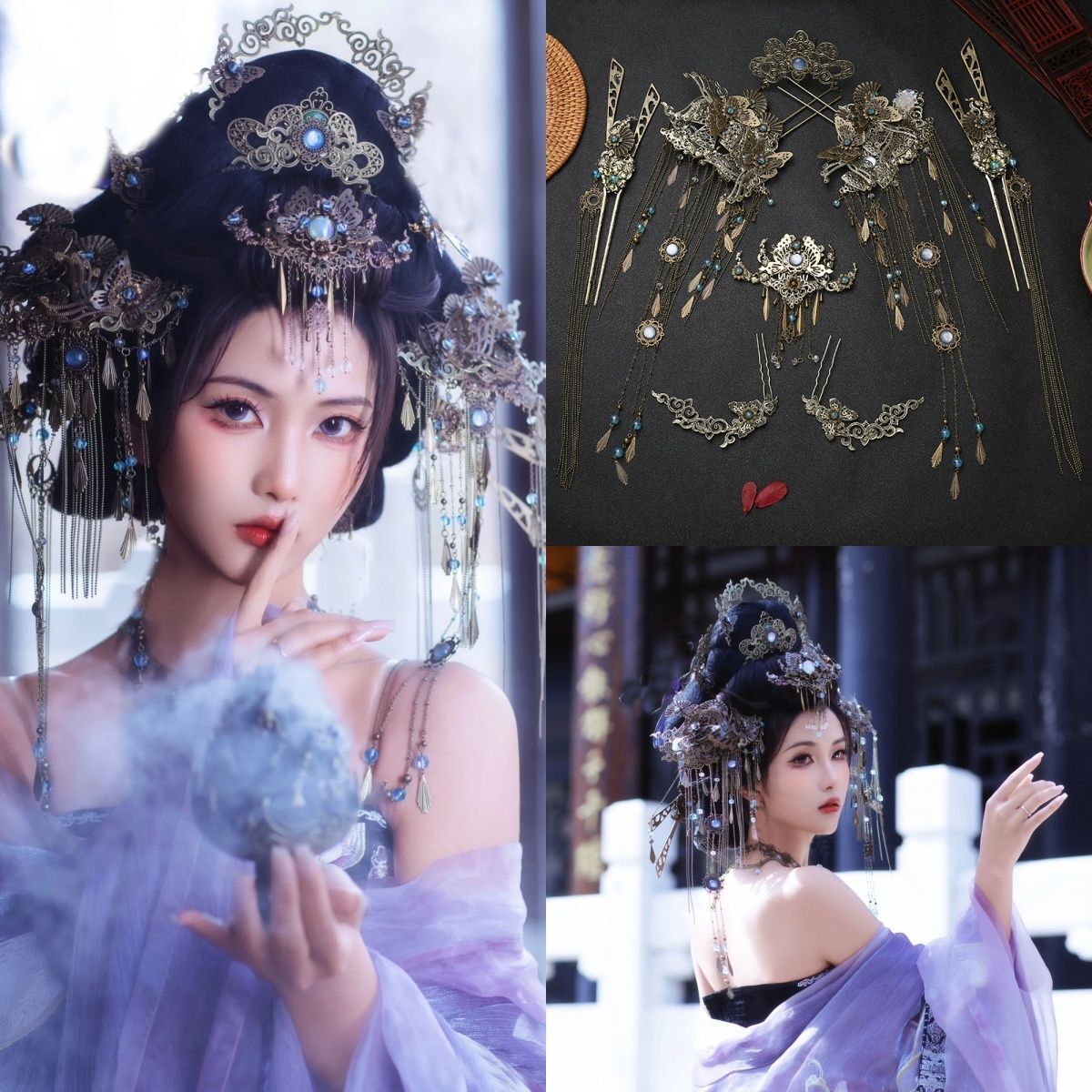 Women'S Vintage Accessories - Couronne de cheveux de Style ancien,