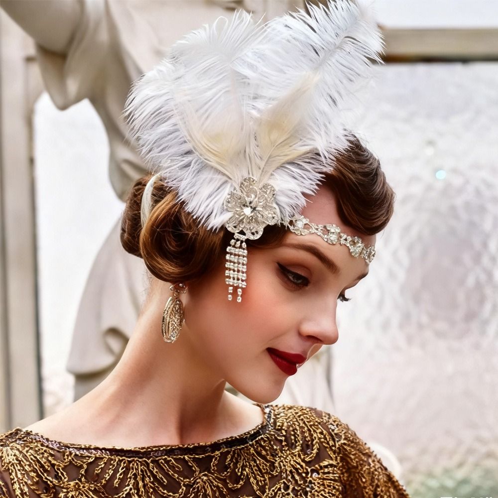 Serre-tête vintage à plumes, p - Women Accessories Online avis et prix