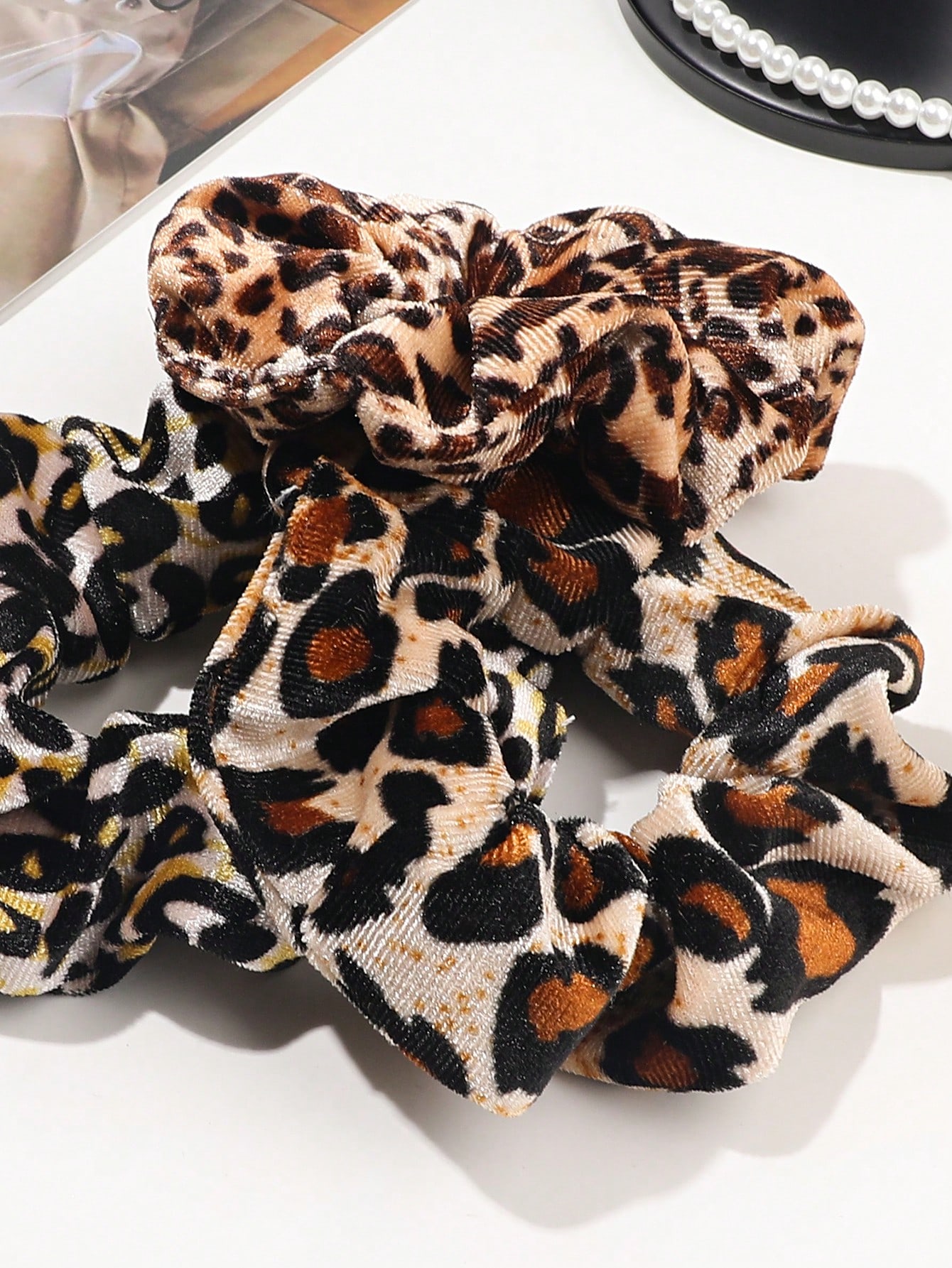Chouchous en velours léopard e - Hair Tie Velvet avis et prix