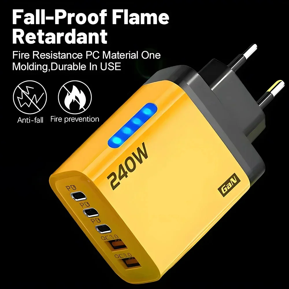 Chargeur GaN 5 en 1 240W, char - Women Accessories In Uk avis et prix