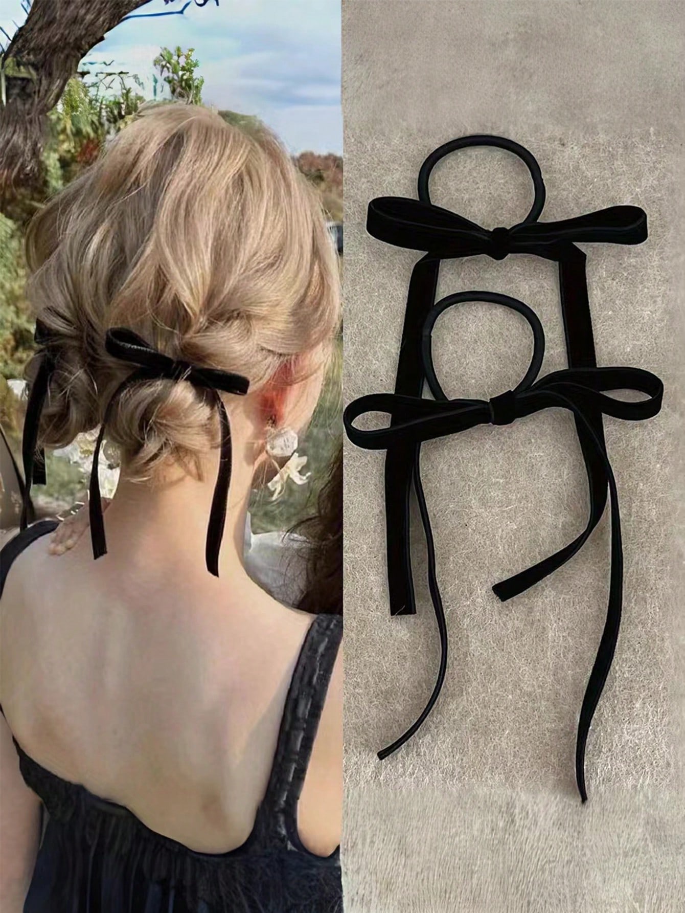 Attaches de cheveux avec nœud  - Hair Tie Velvet avis et prix