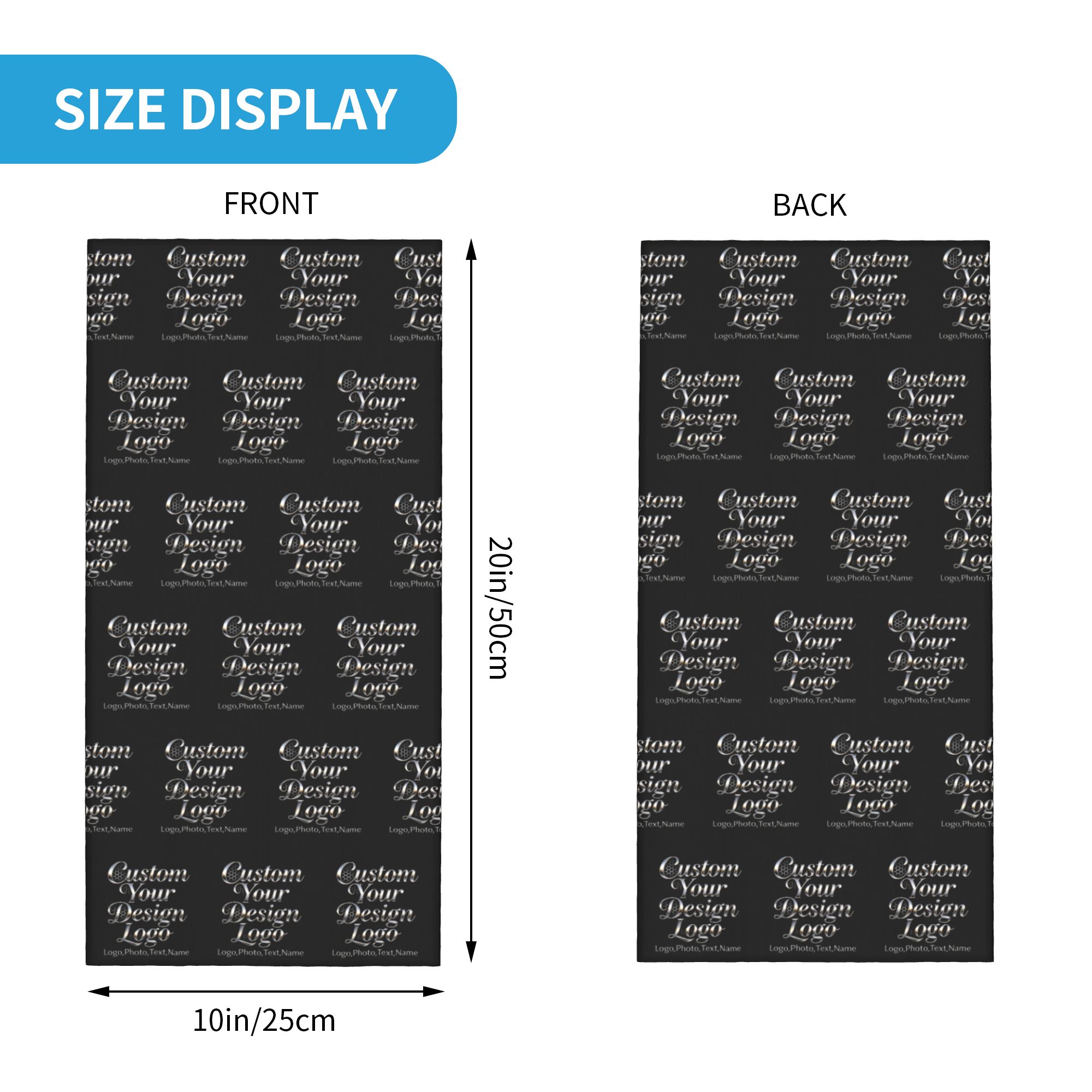 Cache-cou bandana personnalisé - Women Accessories Logo Design avis et prix