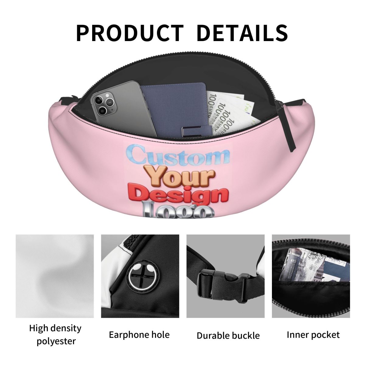 Sac banane personnalisé avec l - Women Accessories Logo Design avis et prix