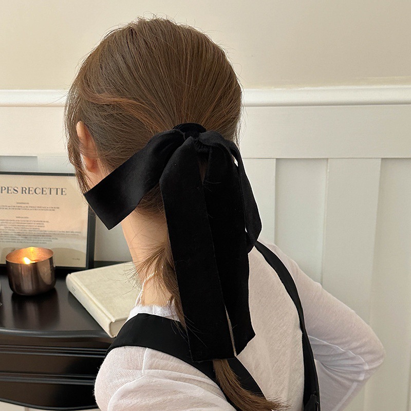 Chouchous avec nœud en ruban d - Hair Tie Velvet avis et prix