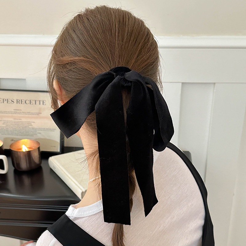 Chouchous avec nœud en ruban d - Hair Tie Velvet avis et prix