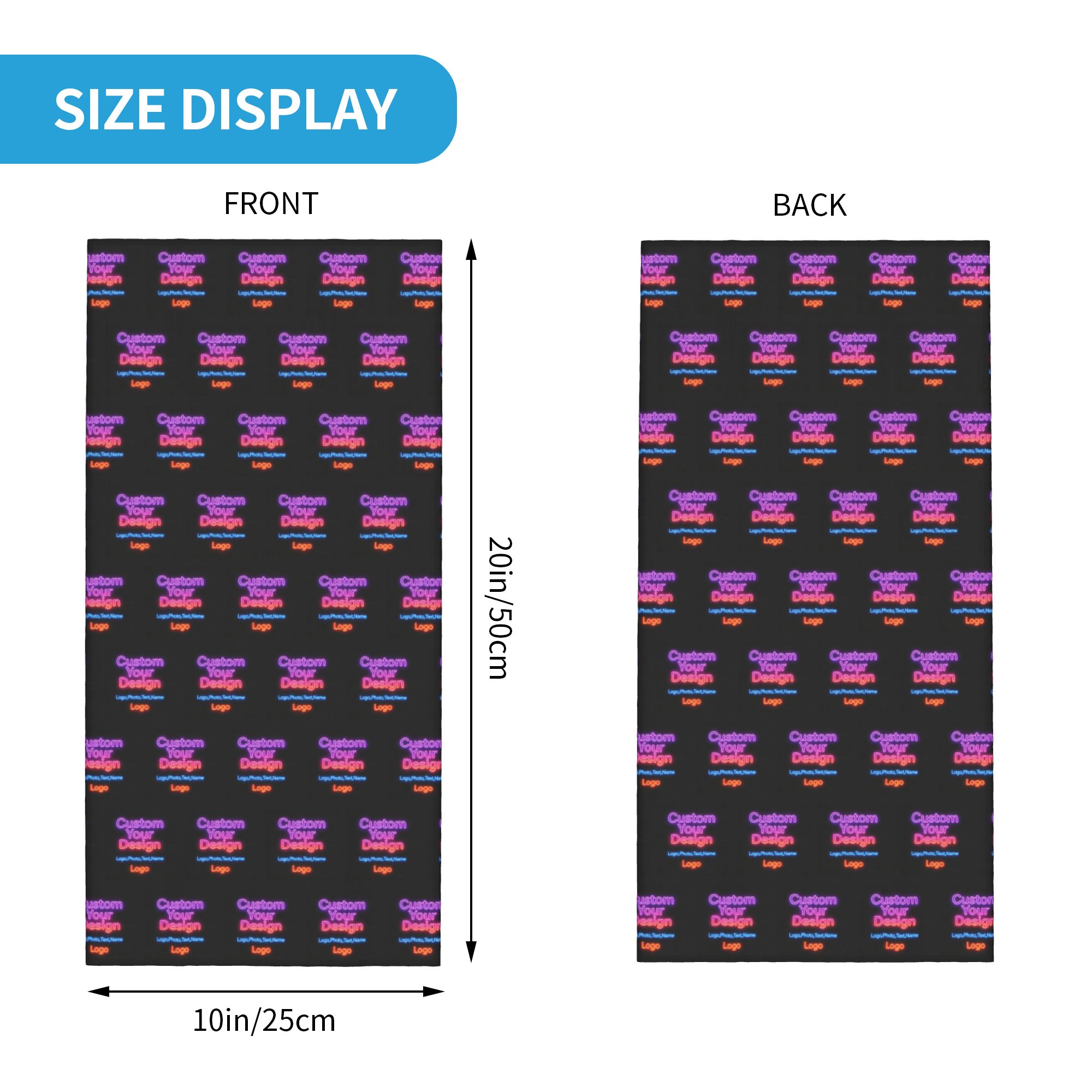 Cache-cou bandana personnalisé - Women Accessories Logo Design avis et prix