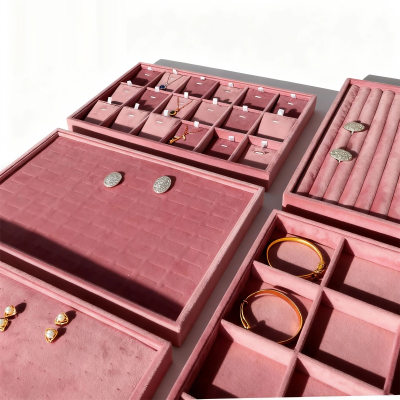 Plateaux de rangement en velou - Women Accessories Display avis et prix