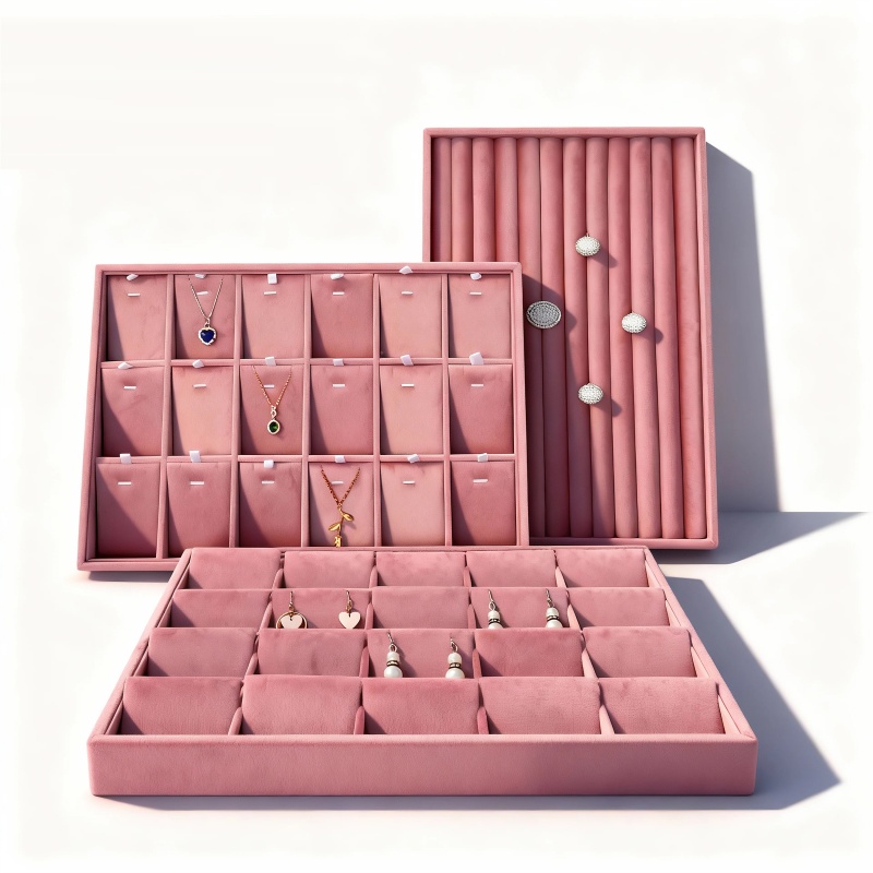 Plateaux de rangement en velou - Women Accessories Display avis et prix