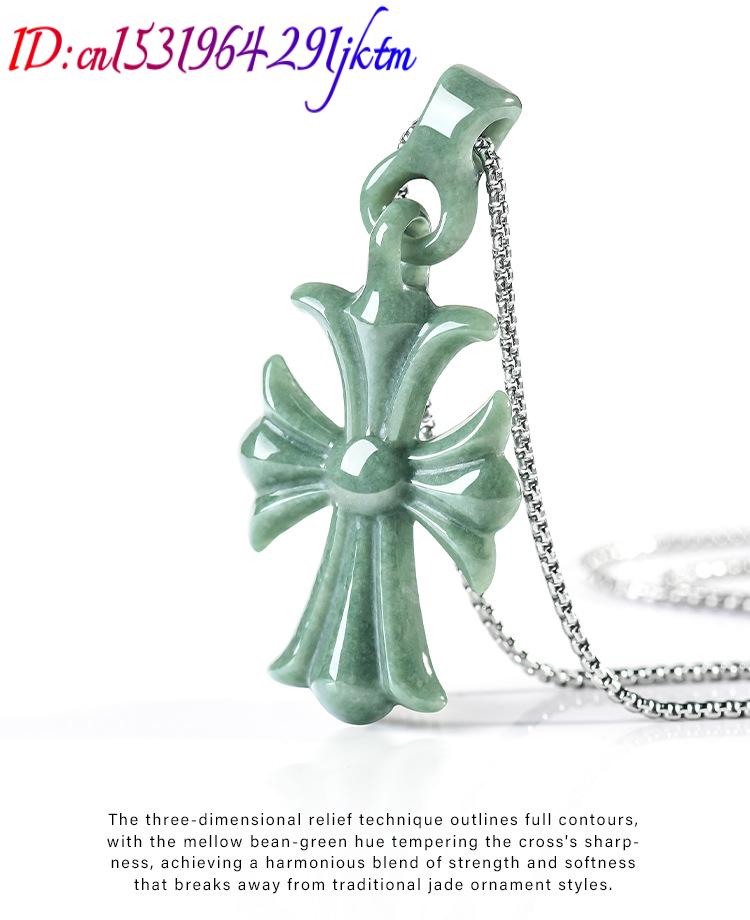 Collier pendentif croix en jad - Women'S Vintage Accessories avis et prix