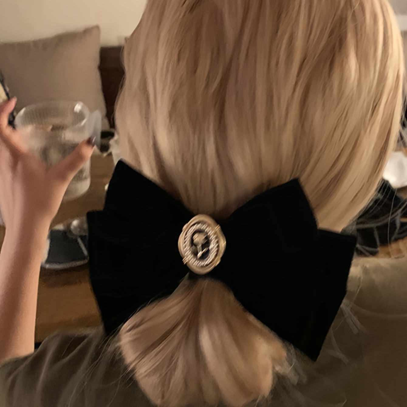 Élégant nœud en velours avec m - Hair Tie Velvet avis et prix