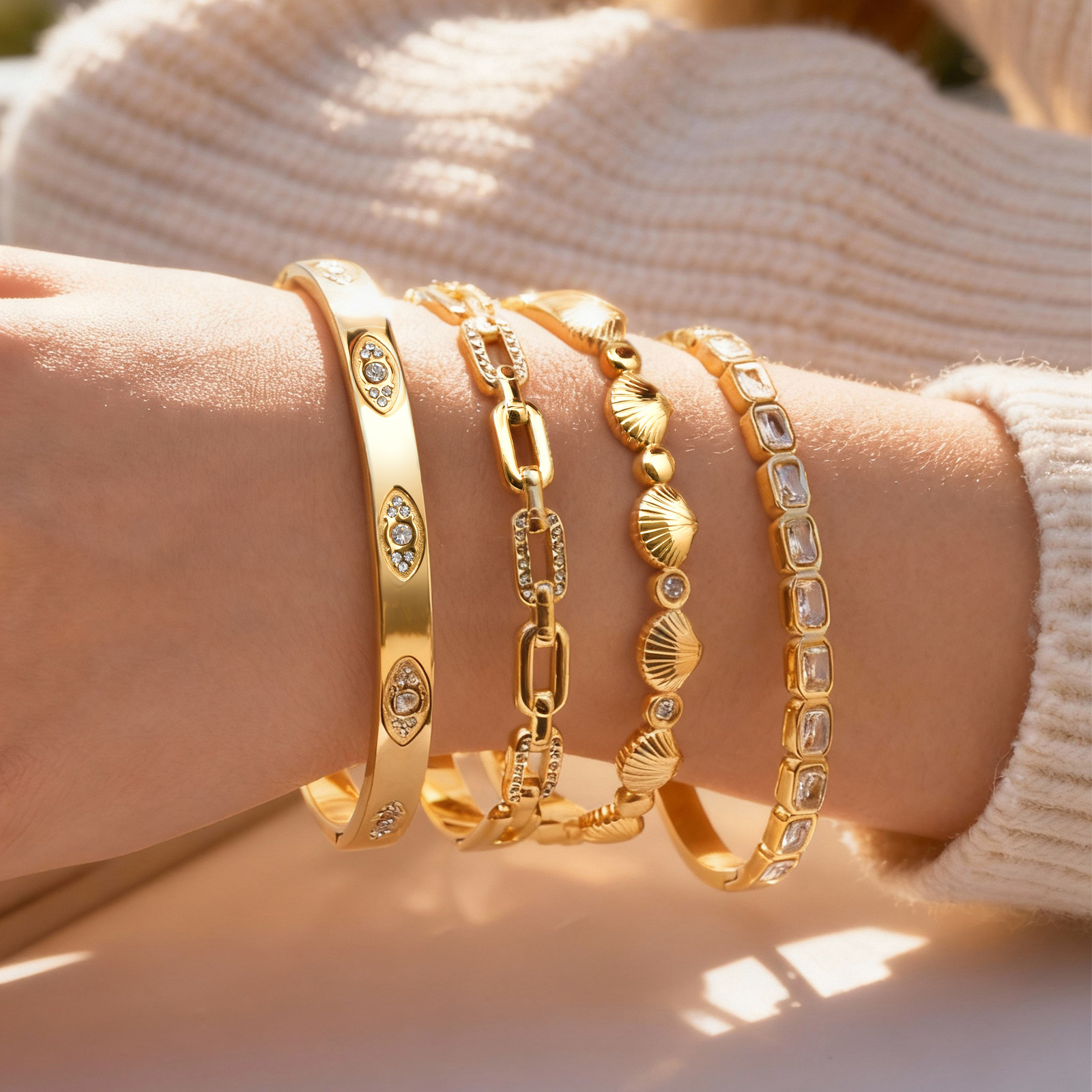 Bracelets plaqués or 14 carats - Evil Eye Bracelet avis et prix